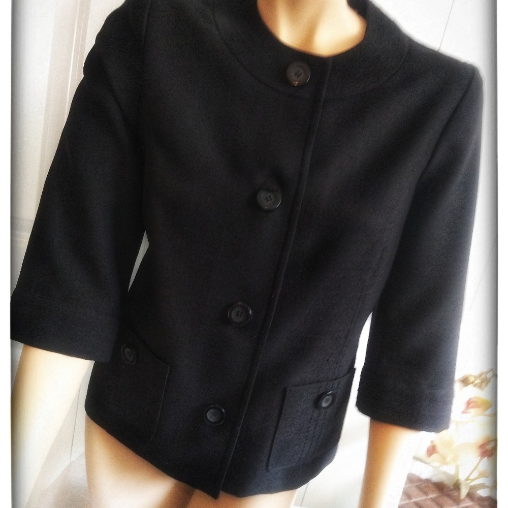 Alfred Dunner size 8 black blazer